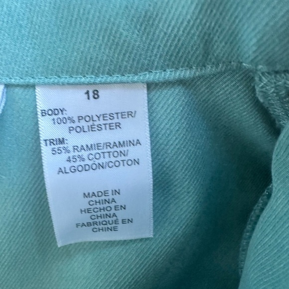 Alfred Dunner women's plus size full zip blue jacket size 18 - Picture 10 of 10